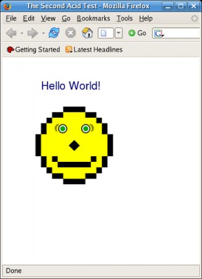 Le test devait reproduire fidelement ceci :